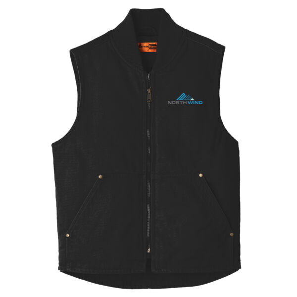 Embroidered - Washed Duck Cloth Vest Thumbnail