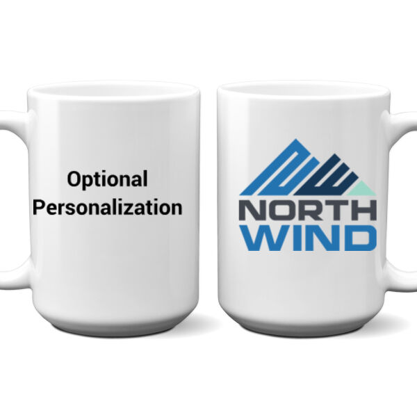 Printed Personalized - 15 oz. NO MINIMUM Full Color Printed Ceramic Mug Thumbnail