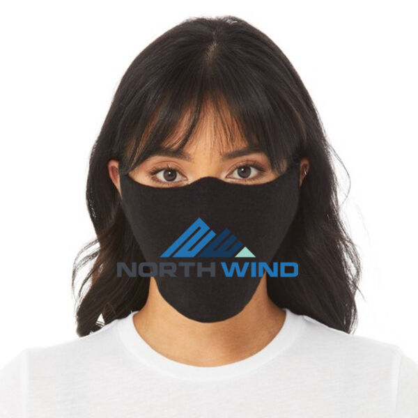 Printed Logo  - Adult/Child Soft Breathable Cotton/Poly T-Shirt Face Covering (10-Pack) Thumbnail