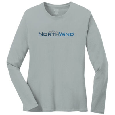 Full front print  - Ladies Long Sleeve Core Cotton Tee Thumbnail