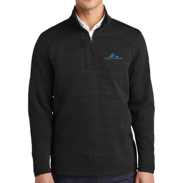Embroidered  - Sweater Fleece 1/4 Zip Thumbnail