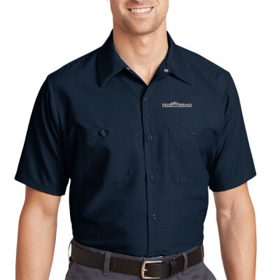 Embroidered  - Short Sleeve Industrial Work Shirt Thumbnail