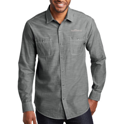 Embroidered  - Slub Chambray Shirt Thumbnail
