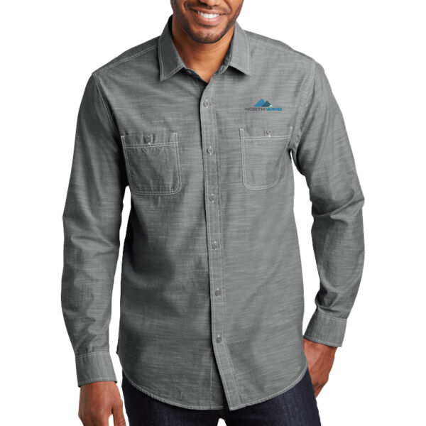 Embroidered  - Slub Chambray Shirt Thumbnail