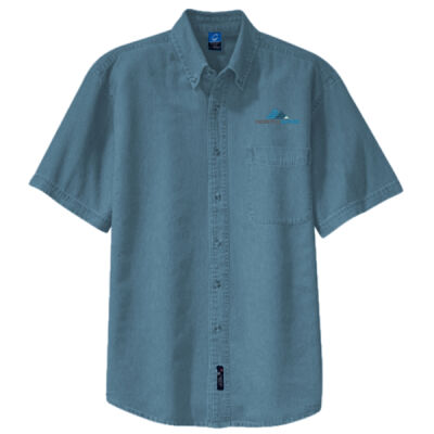 Embroidered  - Short Sleeve Value Denim Shirt Thumbnail