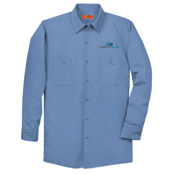 Embroidered  - Long Size, Long Sleeve Industrial Work Shirt Thumbnail