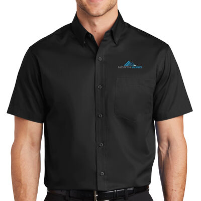 Embroidered  - Short Sleeve SuperPro Twill Shirt Thumbnail