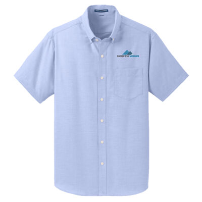 Embroidered  - Short Sleeve SuperPro ™ Oxford Shirt Thumbnail