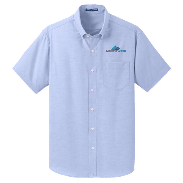 Embroidered  - Short Sleeve SuperPro ™ Oxford Shirt Thumbnail