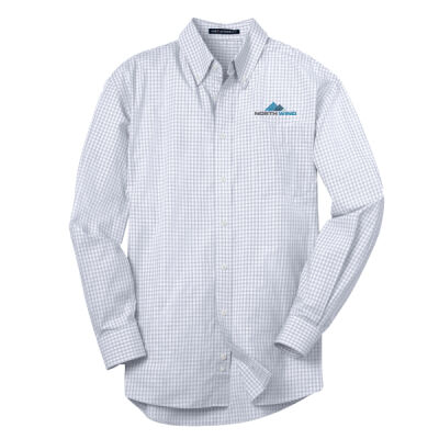 Embroidered  - Plaid Pattern Easy Care Shirt Thumbnail