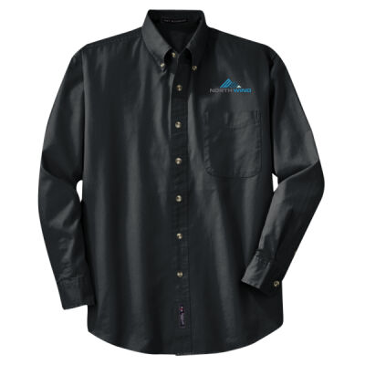 Embroidered  - Tall Long Sleeve Twill Shirt Thumbnail