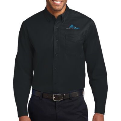 Embroidered  - Extended Size Long Sleeve Easy Care Shirt Thumbnail