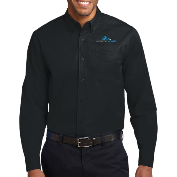 Embroidered  - Extended Size Long Sleeve Easy Care Shirt Thumbnail