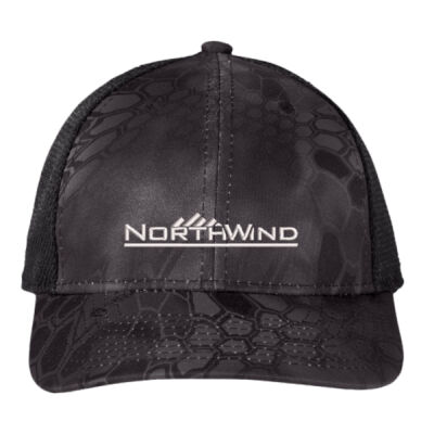 Embroidered - Performance Camouflage Mesh Back Snapback Cap Thumbnail