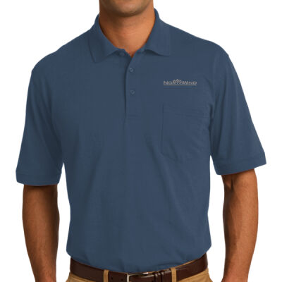 Embroidered  - Core Blend Jersey Knit Pocket Polo Thumbnail