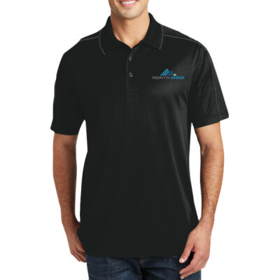 Embroidered  - Micropique Sport Wick ® Piped Polo Thumbnail