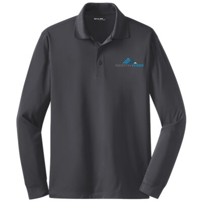 Embroidered  - Long Sleeve Micropique Sport Wick ® Polo Thumbnail
