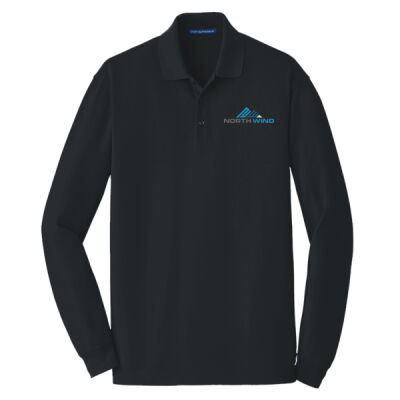 Embroidered  - EZCotton ® Long Sleeve Polo Thumbnail