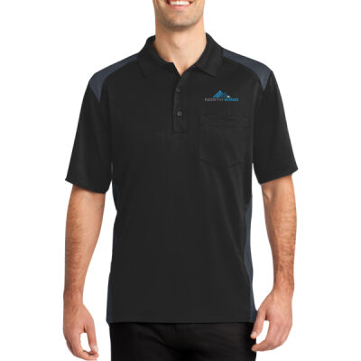 Embroidered  - Select Snag Proof Two Way Colorblock Pocket Polo Thumbnail