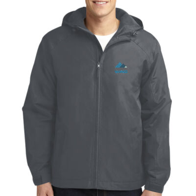 North Wind Embroidered - Hooded Charger Jacket Thumbnail