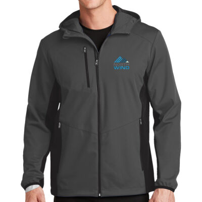 North Wind Embroidered - Active Hooded Soft Shell Jacket Thumbnail