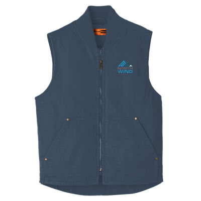 North Wind Embroidered - Washed Duck Cloth Vest Thumbnail