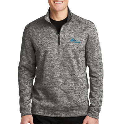 Embroidered - PosiCharge ® Electric Heather Fleece 1/4 Zip Pullover Thumbnail