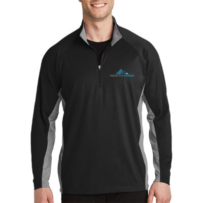 Embroidered - Sport Wick ® Stretch Contrast 1/2 Zip Pullover Thumbnail