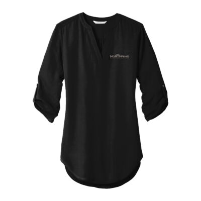 Embroidered - Ladies 3/4 Sleeve Tunic Blouse Thumbnail