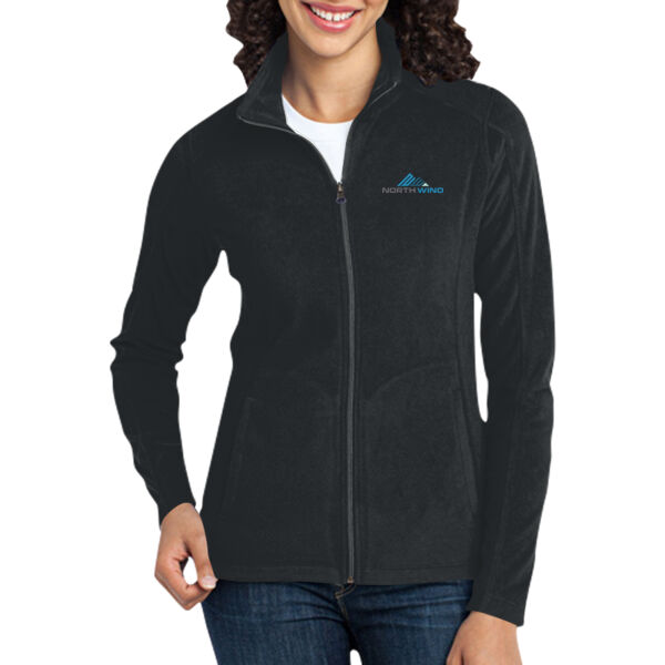 Embroidered - Ladies Microfleece Jacket Thumbnail
