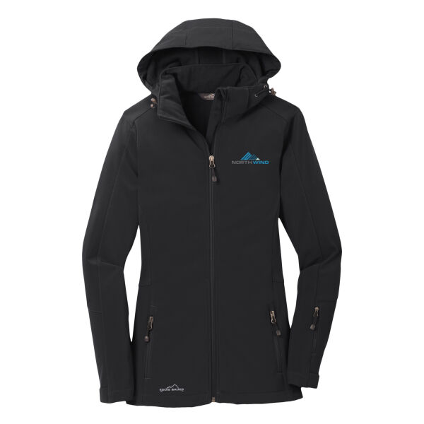 Embroidered - Ladies Hooded Soft Shell Parka Thumbnail