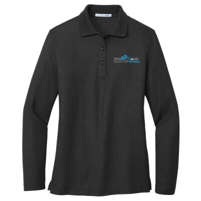 Embroidered - Ladies Silk Touch™ Long Sleeve Polo Thumbnail