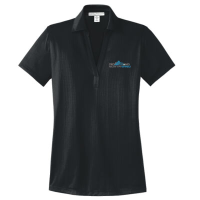 Embroidered - Ladies Performance Fine Jacquard Polo Thumbnail