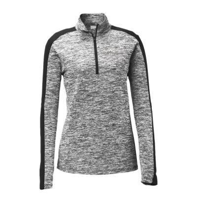 Embroidered - Ladies PosiCharge ® Electric Heather Colorblock 1/4 Zip Pullover Thumbnail