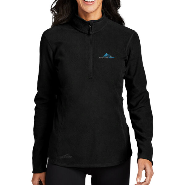 Embroidered - Ladies 1/2 Zip Microfleece Jacket Thumbnail