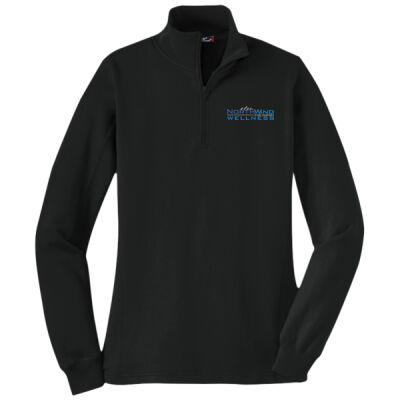 Embroidered  Wellness  - Ladies 1/4 Zip Sweatshirt  Thumbnail