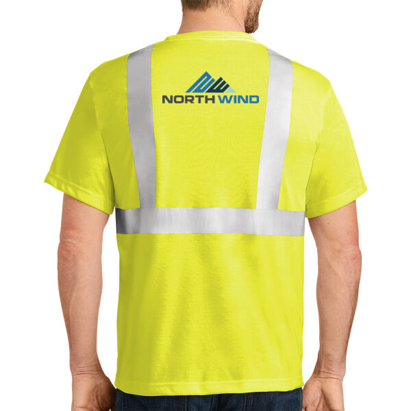 Printed Back - Ansi 107 Class 2 Safety T Shirt Thumbnail