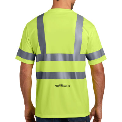 Printed Back - Ansi 107 Class 3 Short Sleeve Snag Resistant Reflective T Shirt Thumbnail