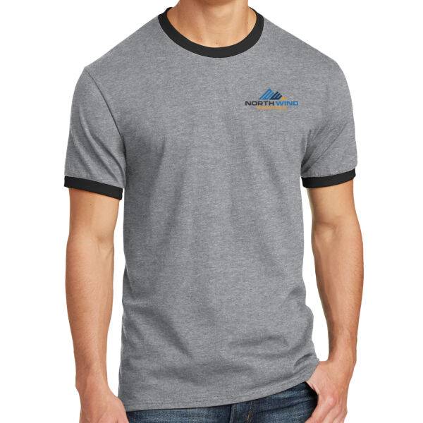 Crest Print  - Core Cotton Ringer Tee Thumbnail