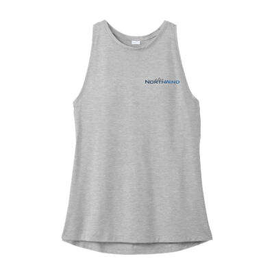 Crest Print  - Ladies PosiCharge &#174; Tri Blend Wicking Tank Thumbnail
