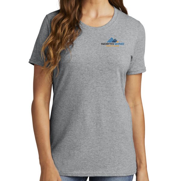 Crest Print  - Ladies Core Cotton Tee Thumbnail