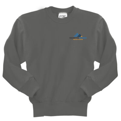 Crest Print  - Youth Core Fleece Crewneck Sweatshirt Thumbnail