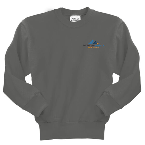 Crest Print  - Youth Core Fleece Crewneck Sweatshirt Thumbnail