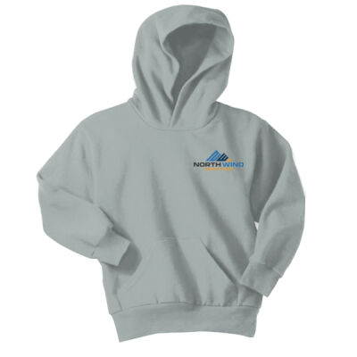 Crest Print  - Youth Core Fleece Pullover Hooded Sweatshirt Thumbnail