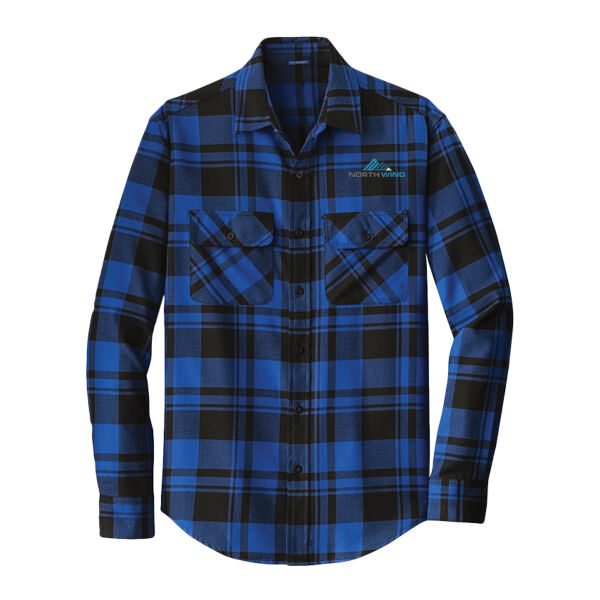 Embroidered - Plaid Flannel Shirt Thumbnail