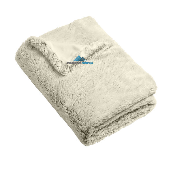 Embroidered  - Faux Fur Blanket Thumbnail