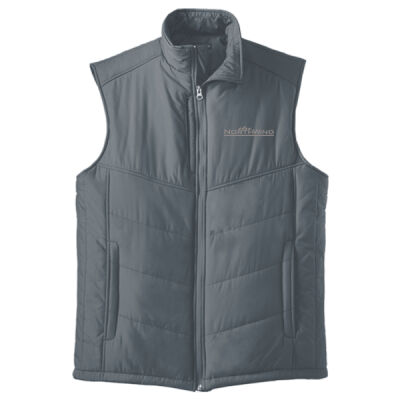 Embroidered  - Ladies Puffy Vest Thumbnail