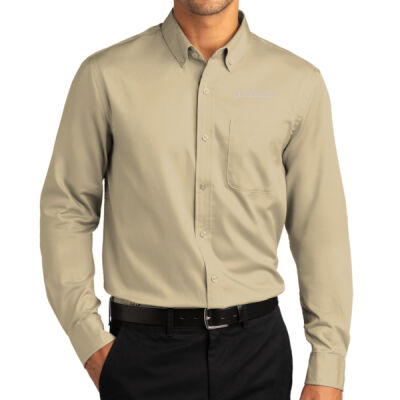 Embroidered  - Long Sleeve SuperPro React ™ Twill Shirt Thumbnail