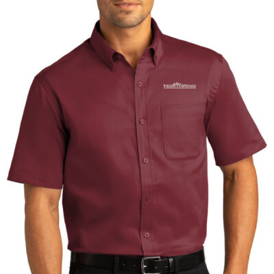 Embroidered  - Short Sleeve SuperPro React  Twill Shirt Thumbnail