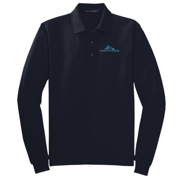 Embroidered  - Tall Silk Touch™ Long Sleeve Polo Thumbnail